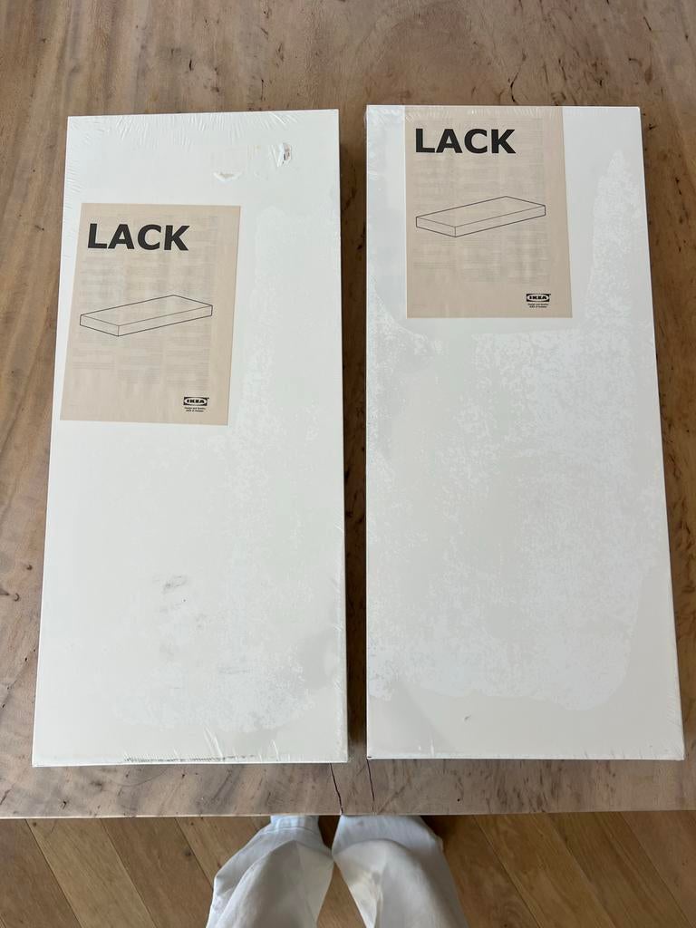 Nieuw - 2x IKEA LACK wandplank 59x26 cm, Ophalen of Verzenden, Nieuw