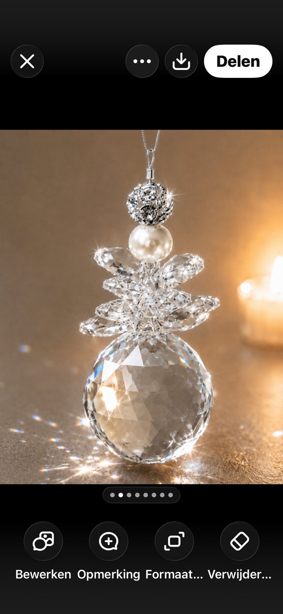 Swarovski & Schönbern Kristallen Geluksengel Handgemaakt, Meerkleurig, Overige stijlen, Nieuw, Ophalen of Verzenden