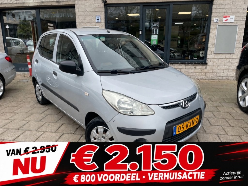 Hyundai i10 1.1 | Airco | Nieuwe APK | 4 | nieuwe Banden | B, Auto's, Gebruikt, 31 €/maand, 4 cilinders, 400 kg