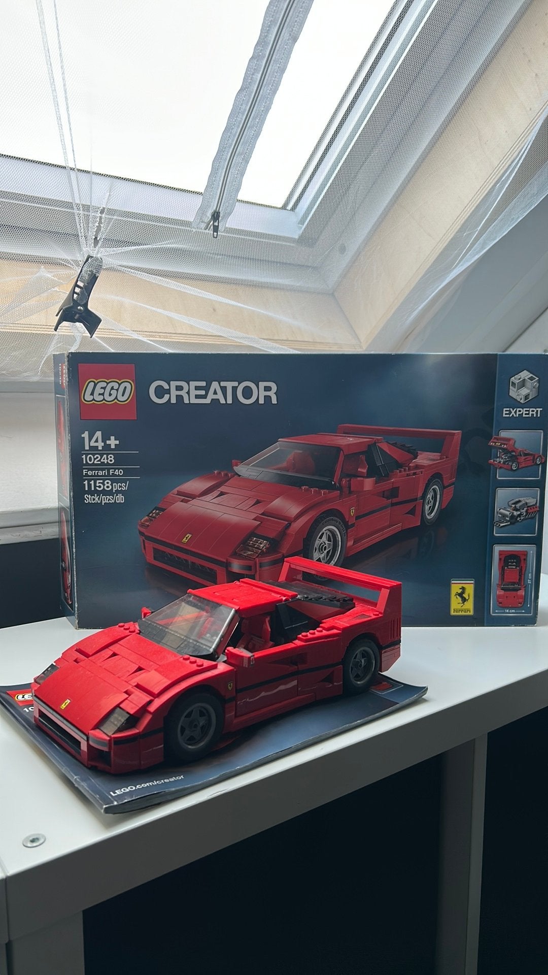 Lego Creator Ferrari F40 10248, Kinderen en Baby's, Ophalen, Zo goed als nieuw