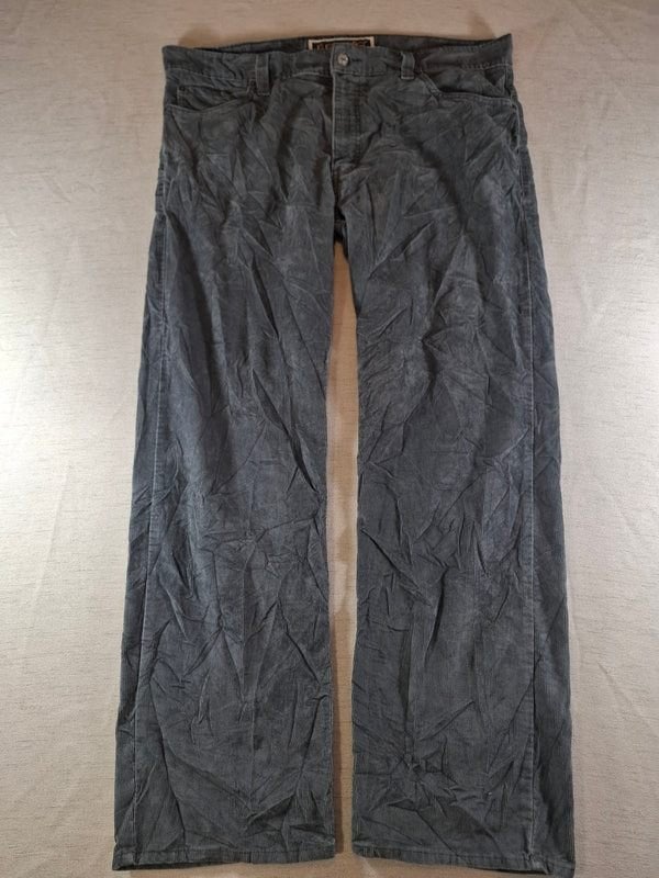 Levi's corduroy broek – Antraciet, maat 40/32, Verzenden, Overige maten, Zo goed als nieuw, Grijs
