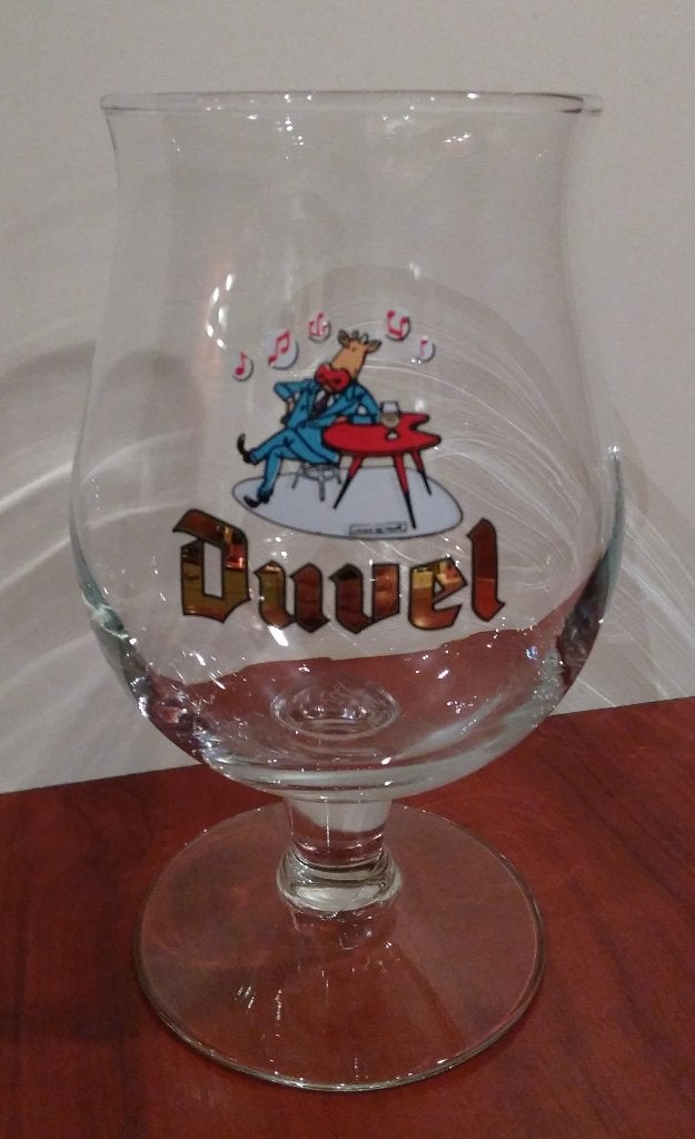 Duvel Art Collection “Kobe de Koe” 2003. (G), Ophalen of Verzenden, Zo goed als nieuw, Glas of Glazen, Duvel