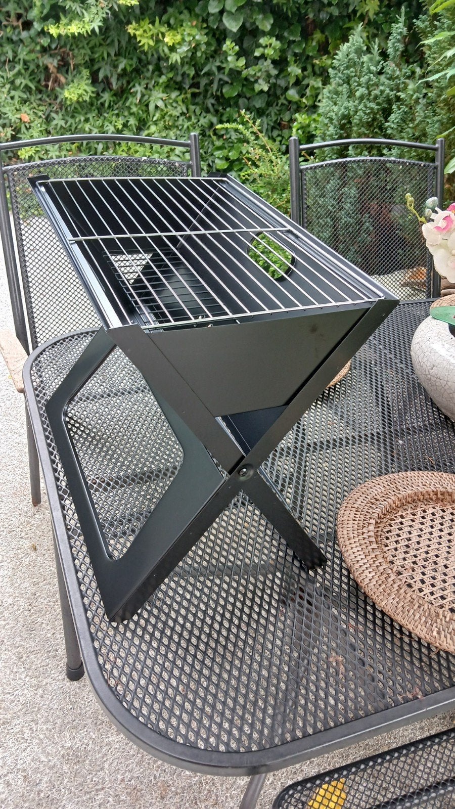 Draagbare opvouwbare BBQ grill met tas, Tuin en Terras, Ophalen of Verzenden