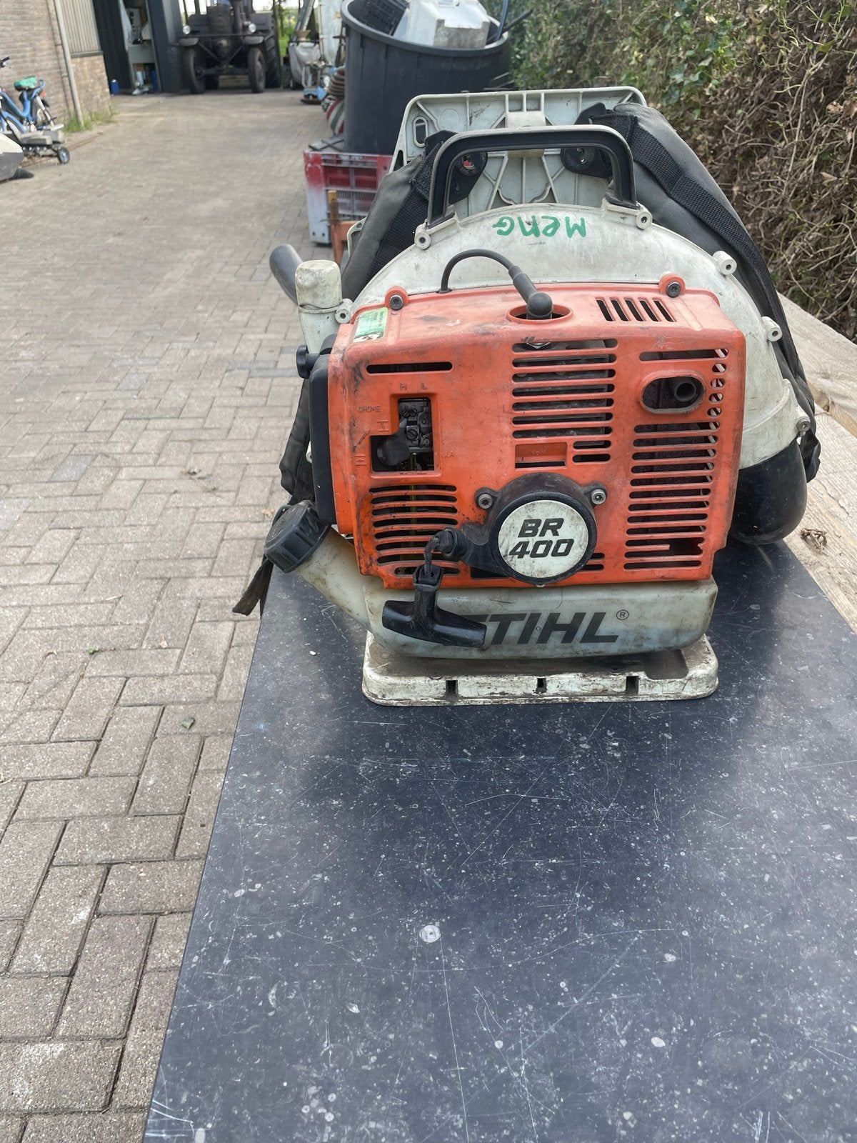 Stihl BR 400 Bladblazer - Krachtig en Betrouwbaar, Ophalen, Gebruikt, Benzine, Ruggedragen