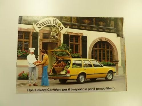 1978 Opel Rekord CarAVan Brochure, Ophalen of Verzenden, Gelezen, Opel