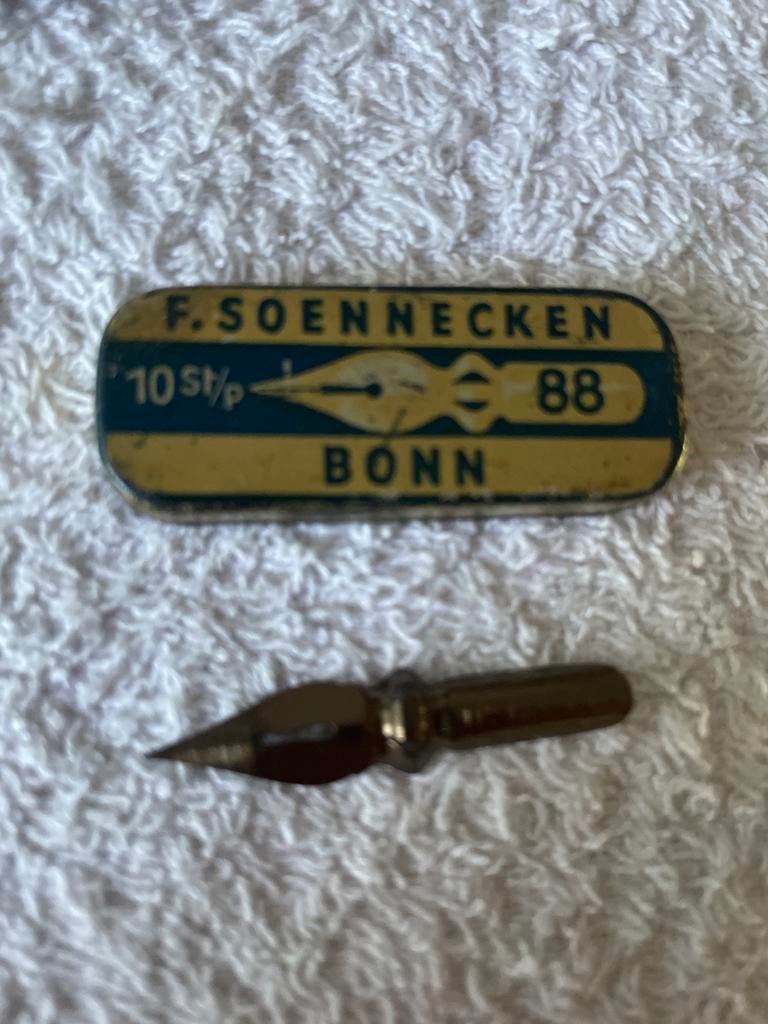 Vintage F. Soennecken 88 penpunt, Verzamelen, Overige Verzamelen, Nieuw, Ophalen of Verzenden