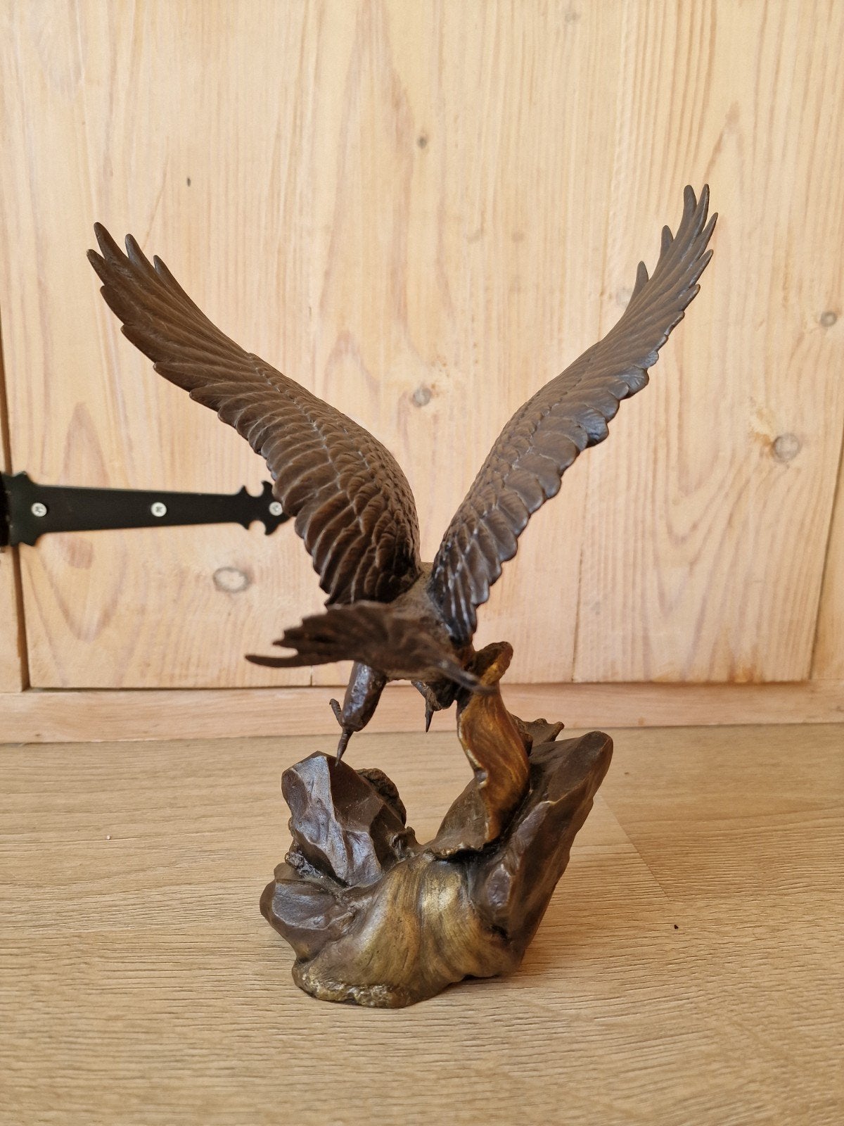 Bronzen beeld 'Wings of Glory' van Ronald Van Ruyckevelt, Gemerkt, Ophalen of Verzenden, Brons, 20 - 50 cm