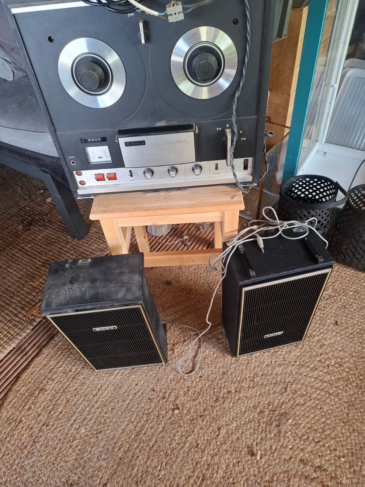 Sony  TC-252  bandrecorder met boxen, Ophalen, Bandrecorder