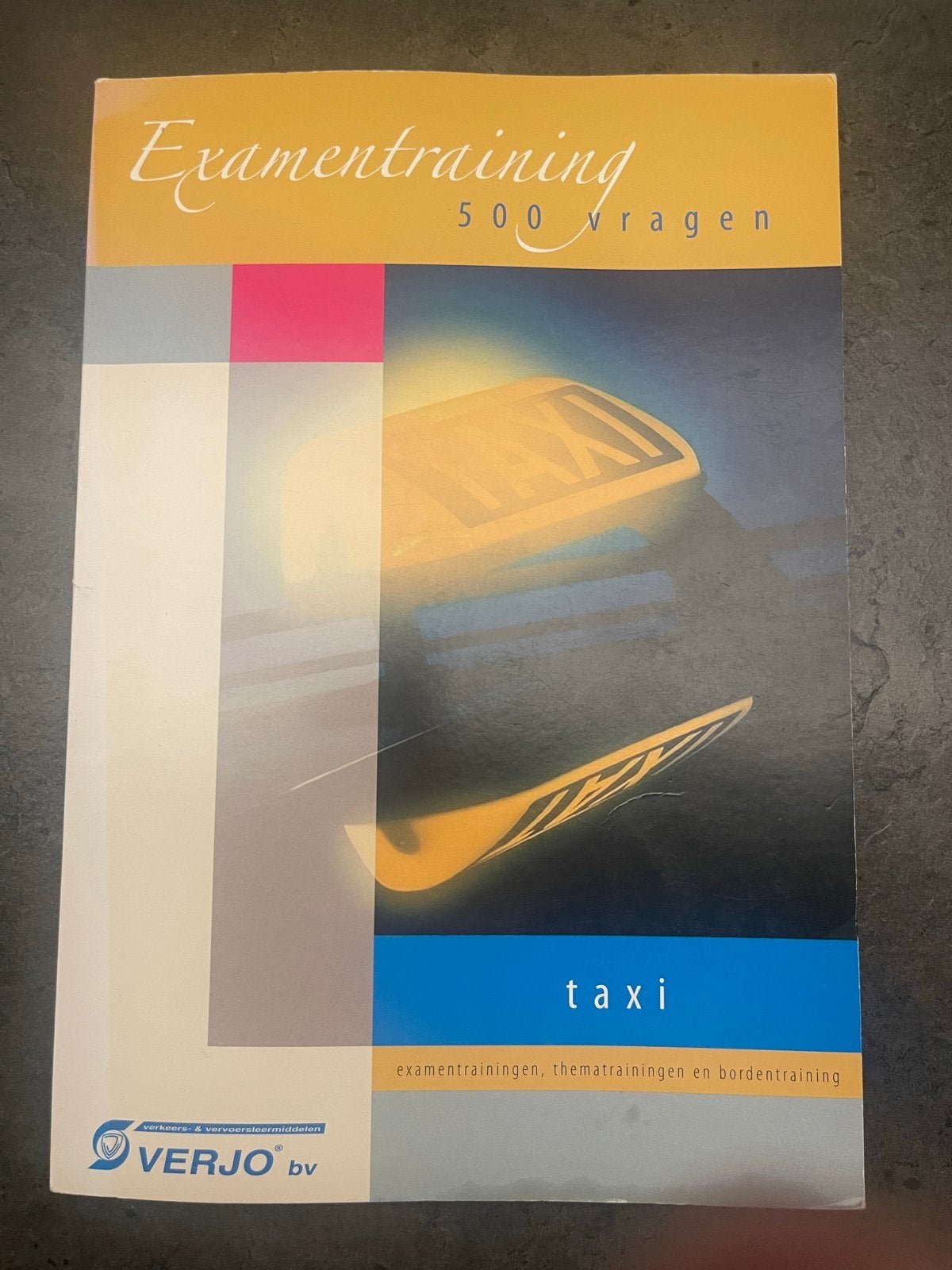 Examentraining Taxi Chauffeursdiploma - Verjo, Boeken, Ophalen of Verzenden, Zo goed als nieuw, MBO