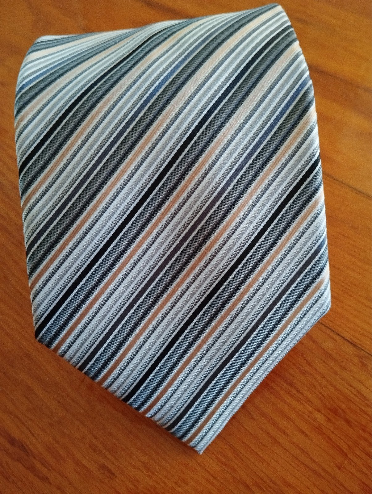 C&A Canda Collection gestreepte stropdas in grijstinten, Kleding | Heren, Stropdassen, Met patroon, Grijs, Gedragen, C&A