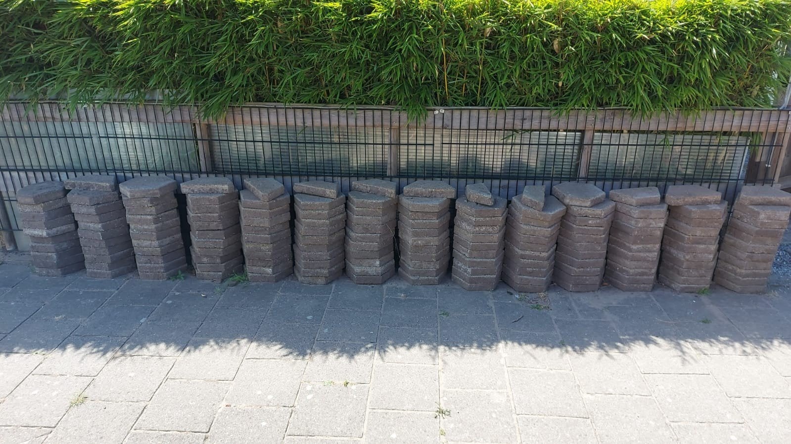 gratis 6 hoekige tegels, Ophalen
