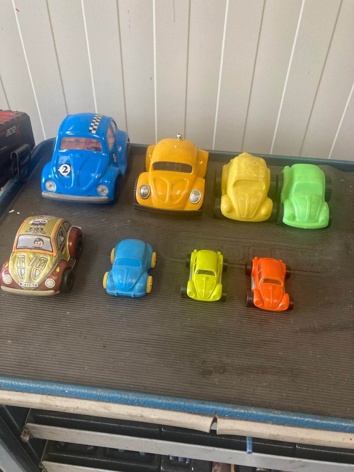 Verzameling van 8 Volkswagen Kever speelgoedauto's, Ophalen, Gebruikt
