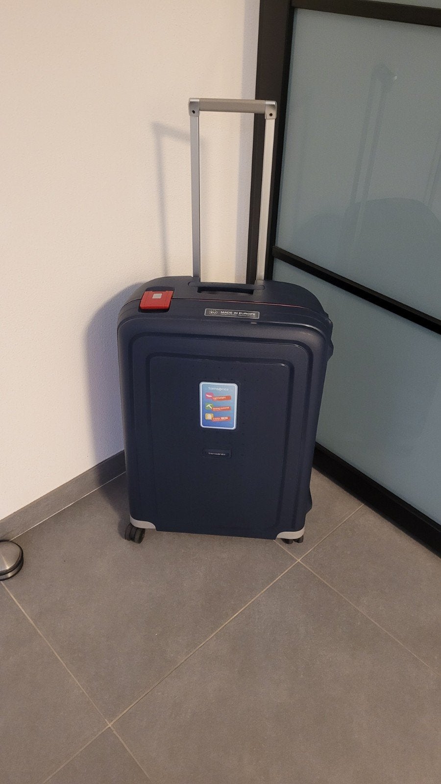 SAMSONITE S'CURE  SPINNER 69CM DONKERBLAUW - Nieuw!, Ophalen, Wieltjes, Hard kunststof, Nieuw