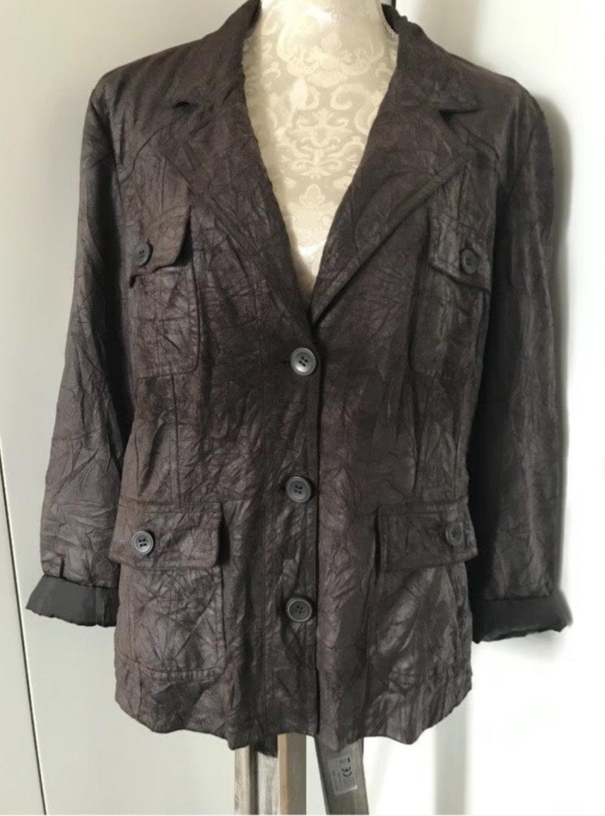 Bruine Blazer van Biaggini, Biaggini, Bruin, Maat 42/44 (L), Ophalen of Verzenden