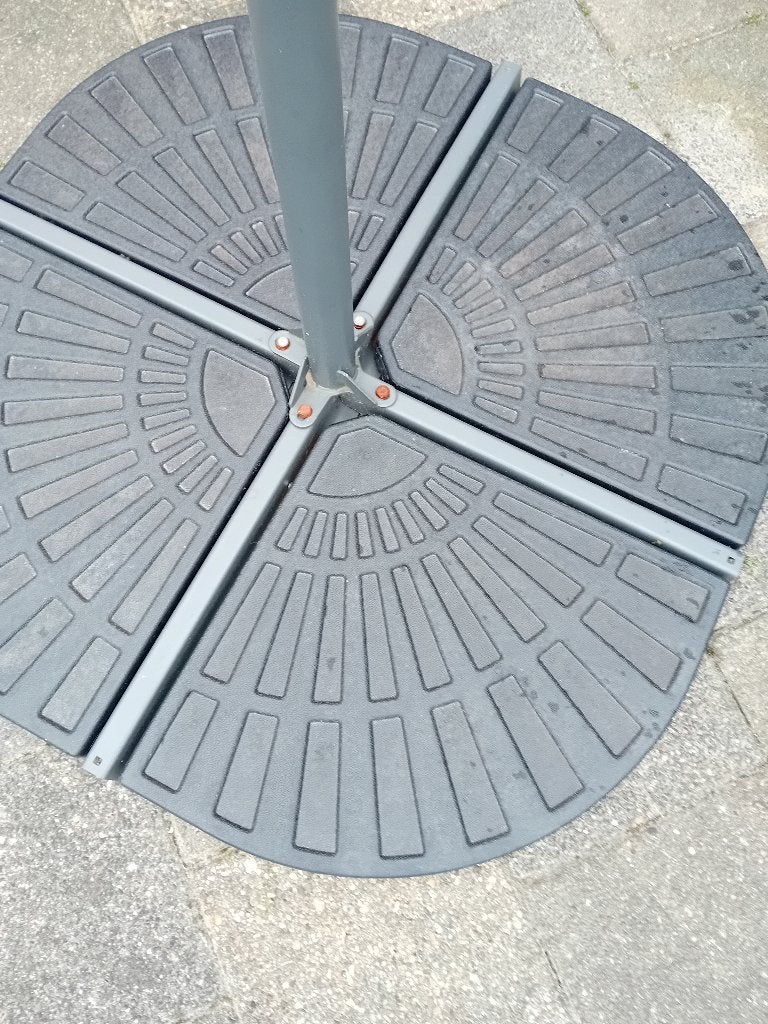 Terrastegels zwart, Ophalen, Gebruikt, Beton, Terrastegels