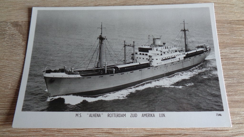 m.s. Alhena, Verzenden, Zo goed als nieuw, Kaart, Foto of Prent