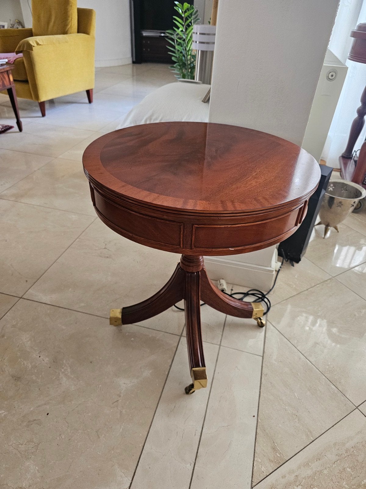 Antieke Mahoniehouten Bijzettafel - Sheraton Stijl, Antiek en Kunst, Ophalen