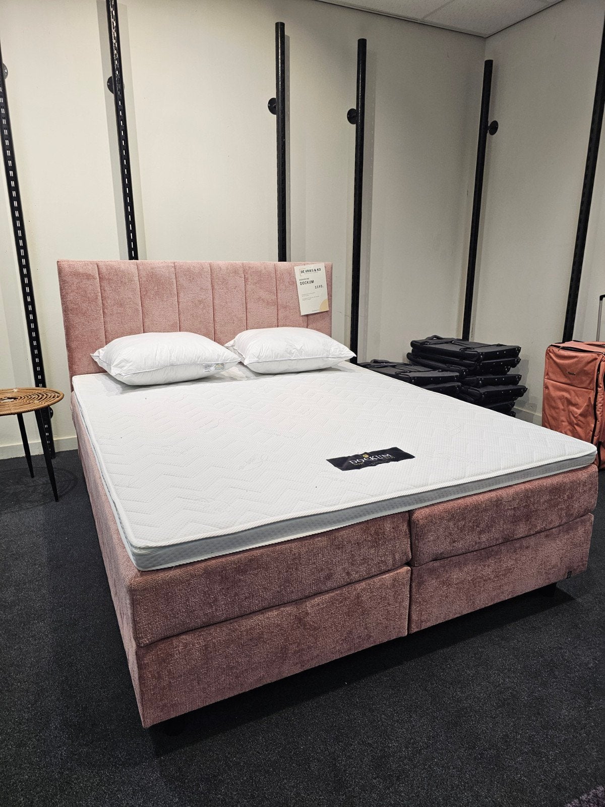 showmodel Dockum Boxspring 160x200, Ophalen, Tweepersoons, 160 cm