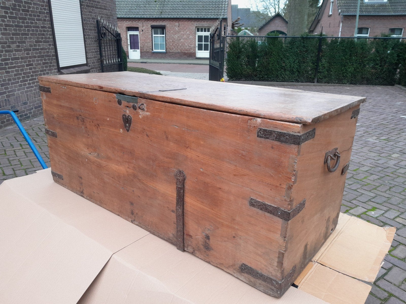 Authentieke VOC kapiteins compagniekist scheepskist kist, Ophalen