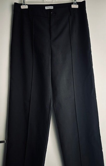 Loavies, mooie nette zwarte broek met rechte pijpen mt XL., Zwart, Maat 46/48 (XL) of groter, Nieuw, Ophalen of Verzenden