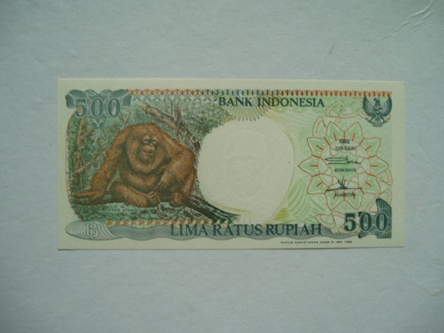 1225. Indonesia, 500 rupiah 1992(1999) UNC Orang Oetan., Verzenden, Zuidoost-Azië, Los biljet