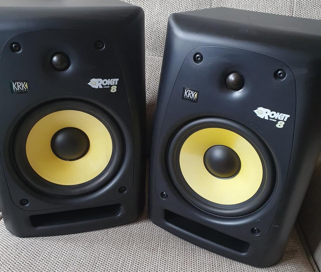 KRK ROKIT 8  , RPG 2, Ophalen of Verzenden, Zo goed als nieuw, Front, Rear of Stereo speakers, Overige merken
