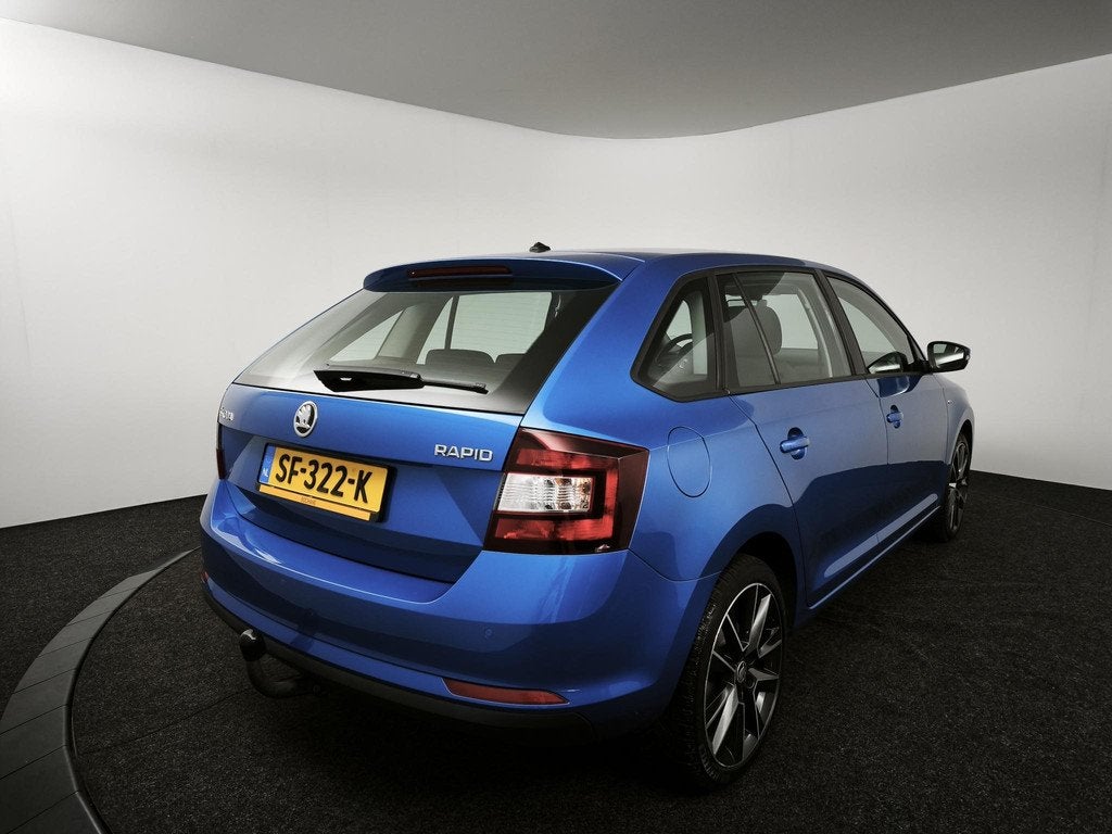 Skoda Rapid Spaceback 1.0 TSI Greentech Clever Navigatie | C, Stof, Gebruikt, 95 pk, Blauw
