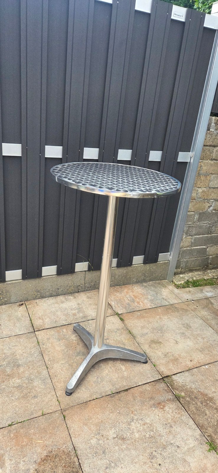 2 inklapbare aluminium sta tafels, Ophalen, Gebruikt