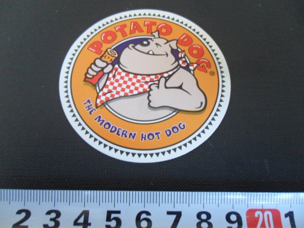 sticker POTATO DOG The modern Hot Dog *, Ophalen of Verzenden, Zo goed als nieuw