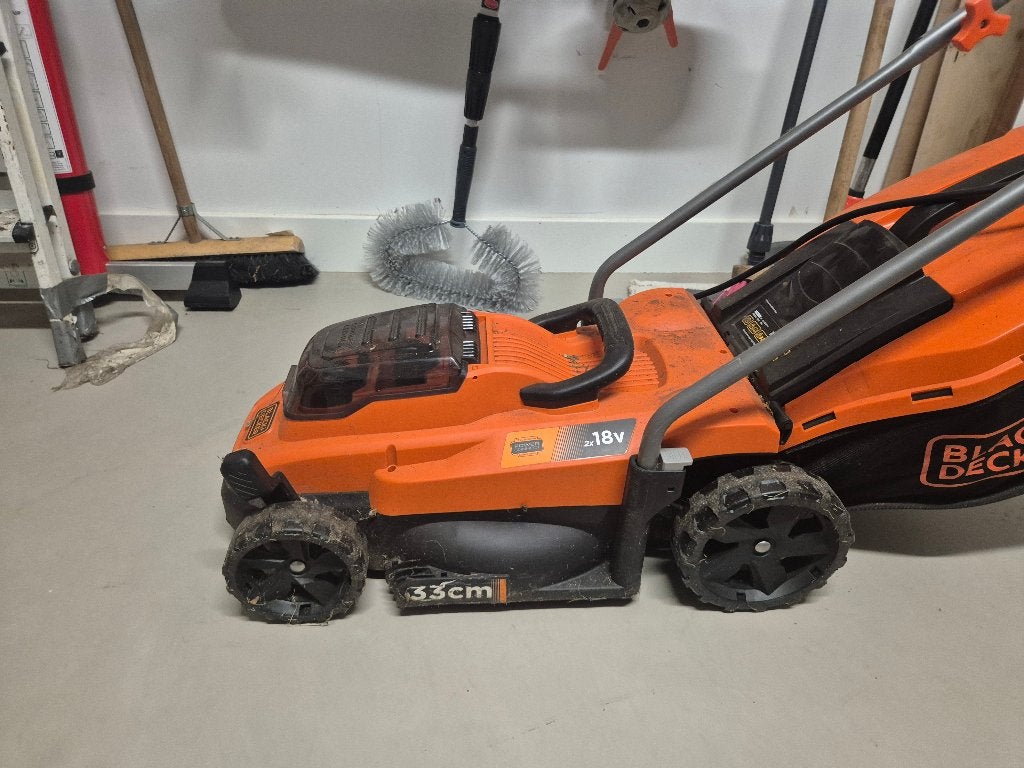 grasmaaier batterij, Tuin en Terras, Ophalen, Cirkelmaaier, Gebruikt, Accu-grasmaaier