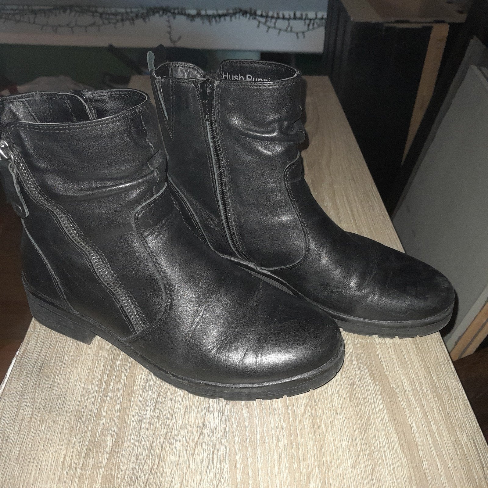 hush puppies dames laarzen maat 39, Ophalen of Verzenden, Zo goed als nieuw, Zwart, Hoge laarzen