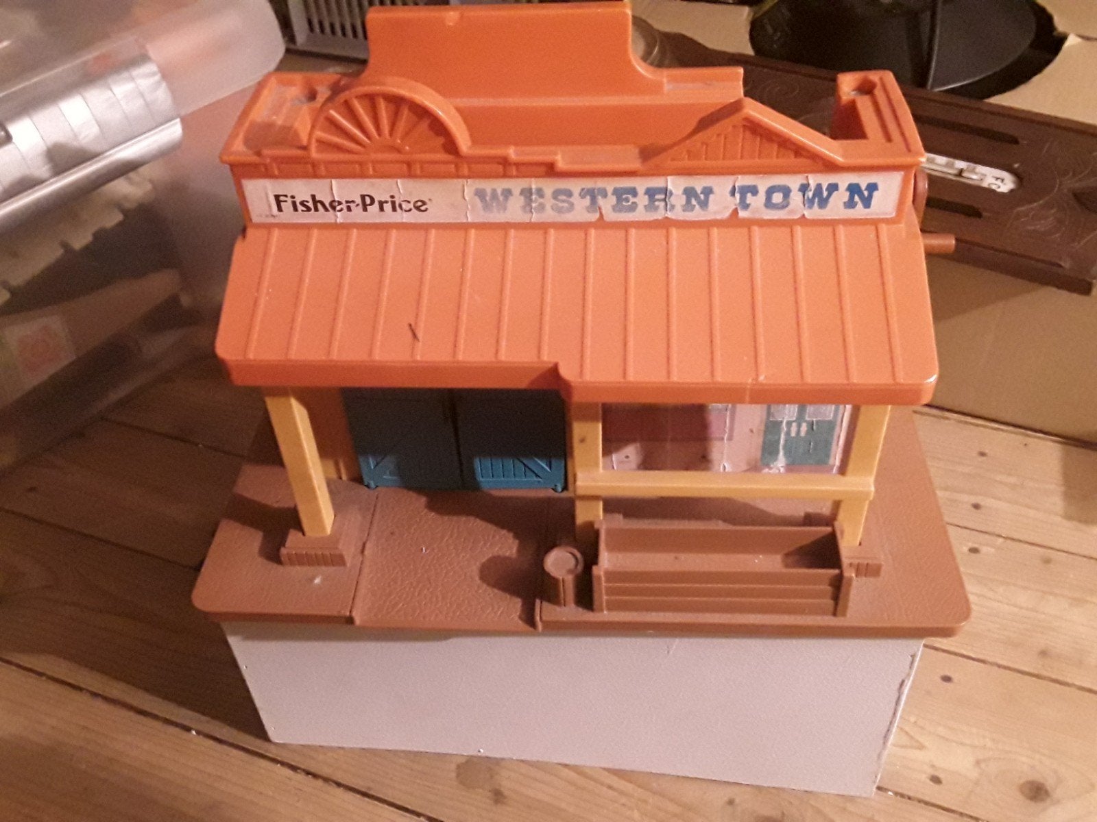 Fisher-Price Western Town Sheriff Huis/Boerderij Speelset, Kinderen en Baby's, Ophalen, Gebruikt, Speelset
