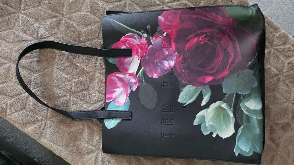 Ted Baker tas met bloemenprint, Ophalen, Roze, Handtas