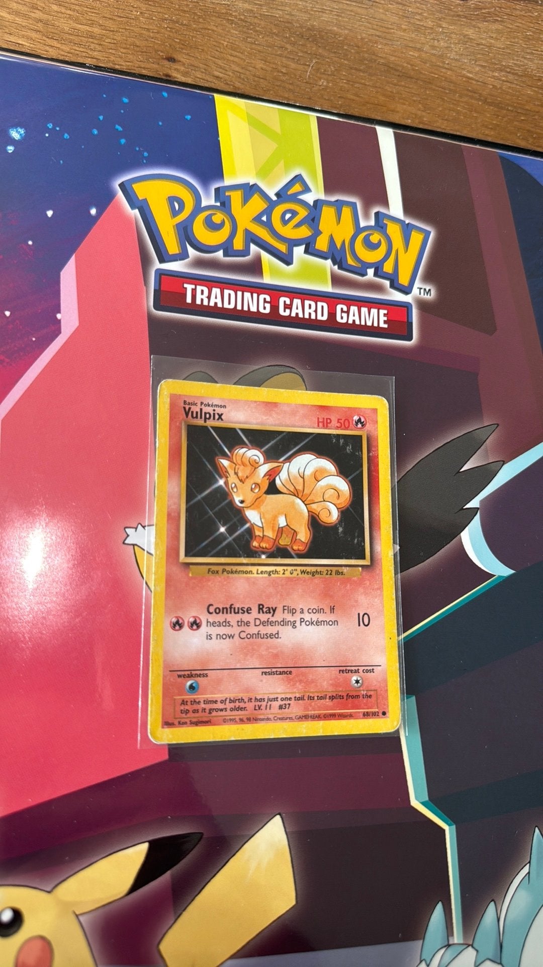 Vulpix 68/102 base set en, Ophalen of Verzenden, Zo goed als nieuw