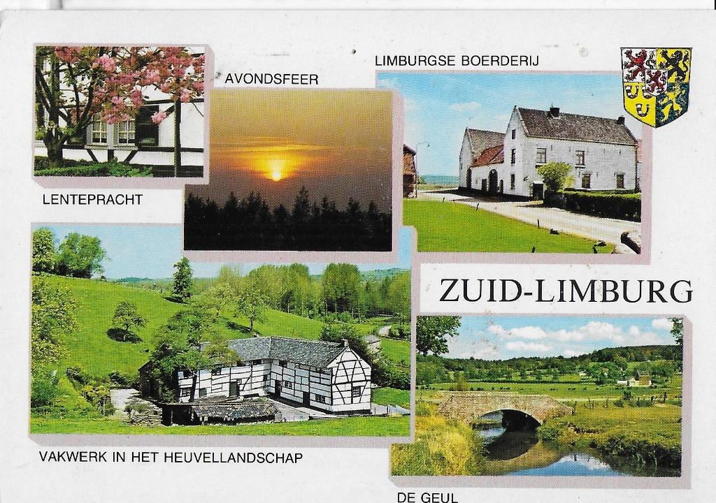 Ch1067 Gelopen ansichtkaart zuid limburg, Ophalen of Verzenden, 1980 tot heden, Gelopen, Limburg