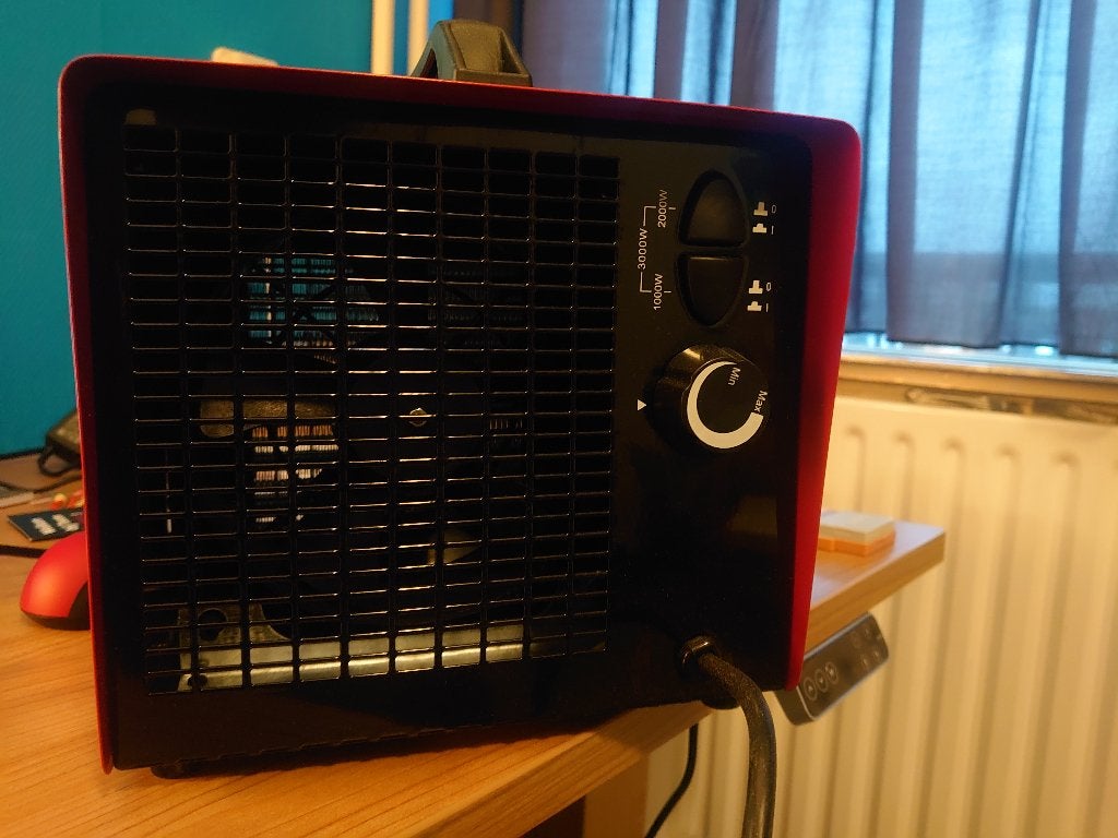 Keramische kachel 1000Watt / 2000Watt / 3000Watt, Huis en Inrichting, Kachels, Ophalen, Overige soorten, Elektrisch, Zo goed als nieuw