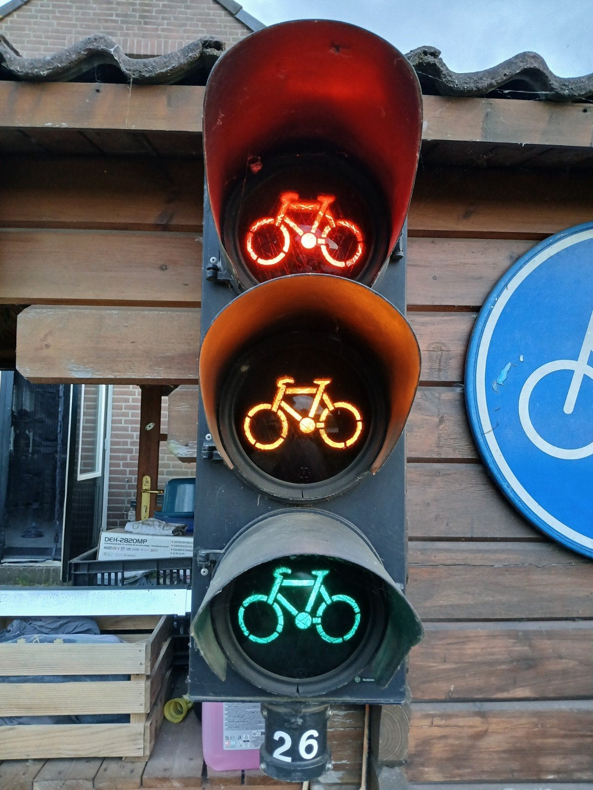 STOP / VERKEERSLICHT FIETSERS, Ophalen, Huis en Inrichting