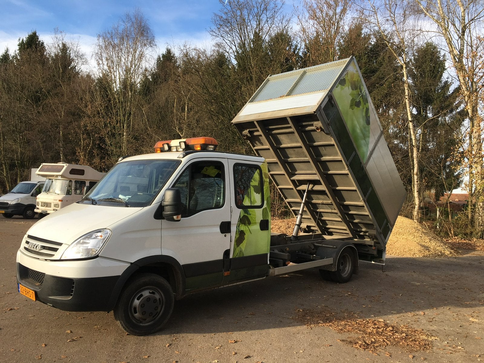 Iveco Daily snipperbus / kipper, Auto's, Bestelauto's, Bedrijf, Iveco, Diesel, Euro 4, Handgeschakeld, Wit, Achterwielaandrijving