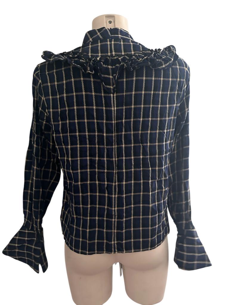 Ivy & Oak shirt lange mouw M, Blauw, Ophalen of Verzenden, Zo goed als nieuw, Lange mouw