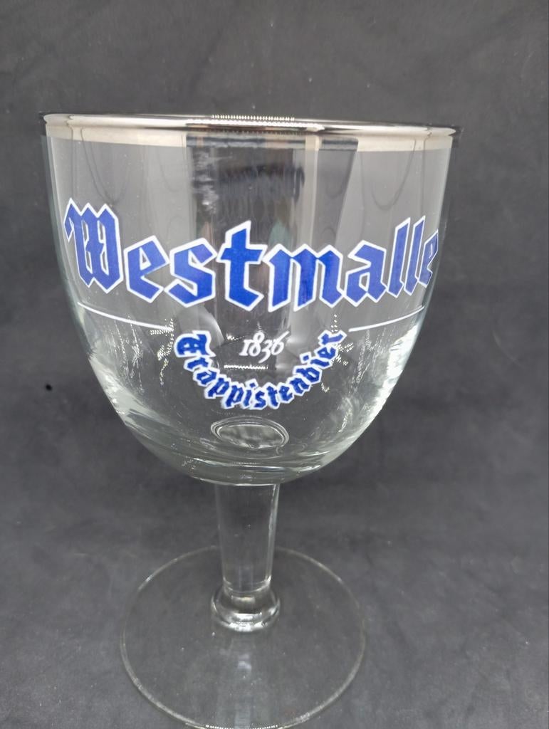 Westmalle Trappistenbier Glas - Zo goed als nieuw, Ophalen of Verzenden, Zo goed als nieuw, Bierglas