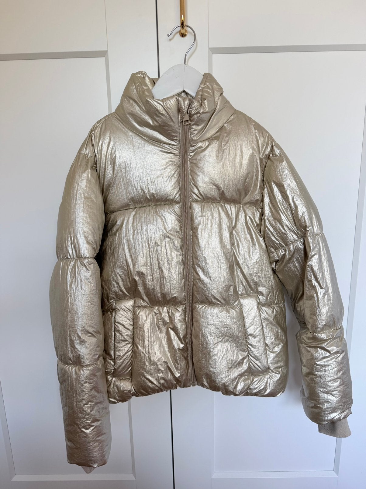 Zeeman brons gouden puffer jas maat 146/152 – nieuw, Ophalen of Verzenden, Nieuw, Meisje, Jas