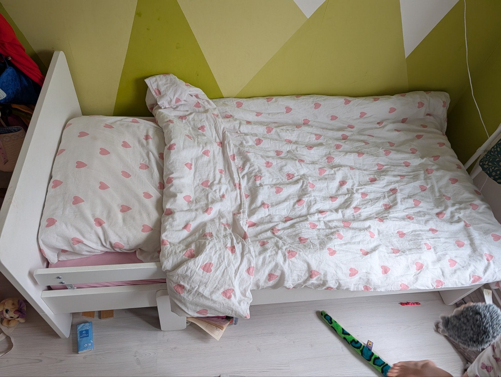 IKEA Meegroeibed - Wit, Kinderen en Baby's, Gebruikt, 70 tot 85 cm, 180 cm of meer, Ophalen