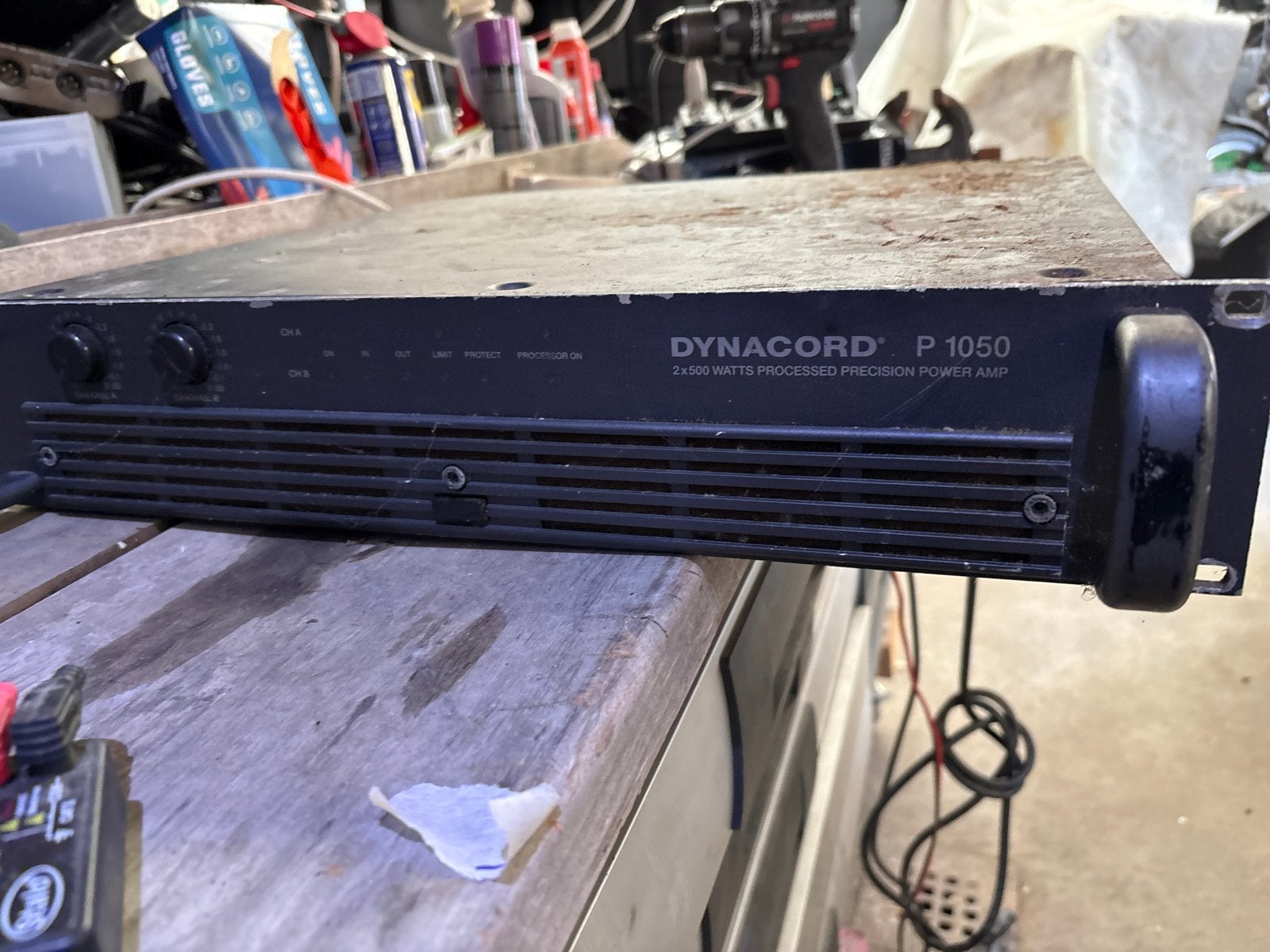 Dynacord P 1050 Power Amp - Defect, Muziek en Instrumenten, Versterkers | Keyboard, Monitor en PA, Ophalen, Gebruikt, Minder dan 500 watt