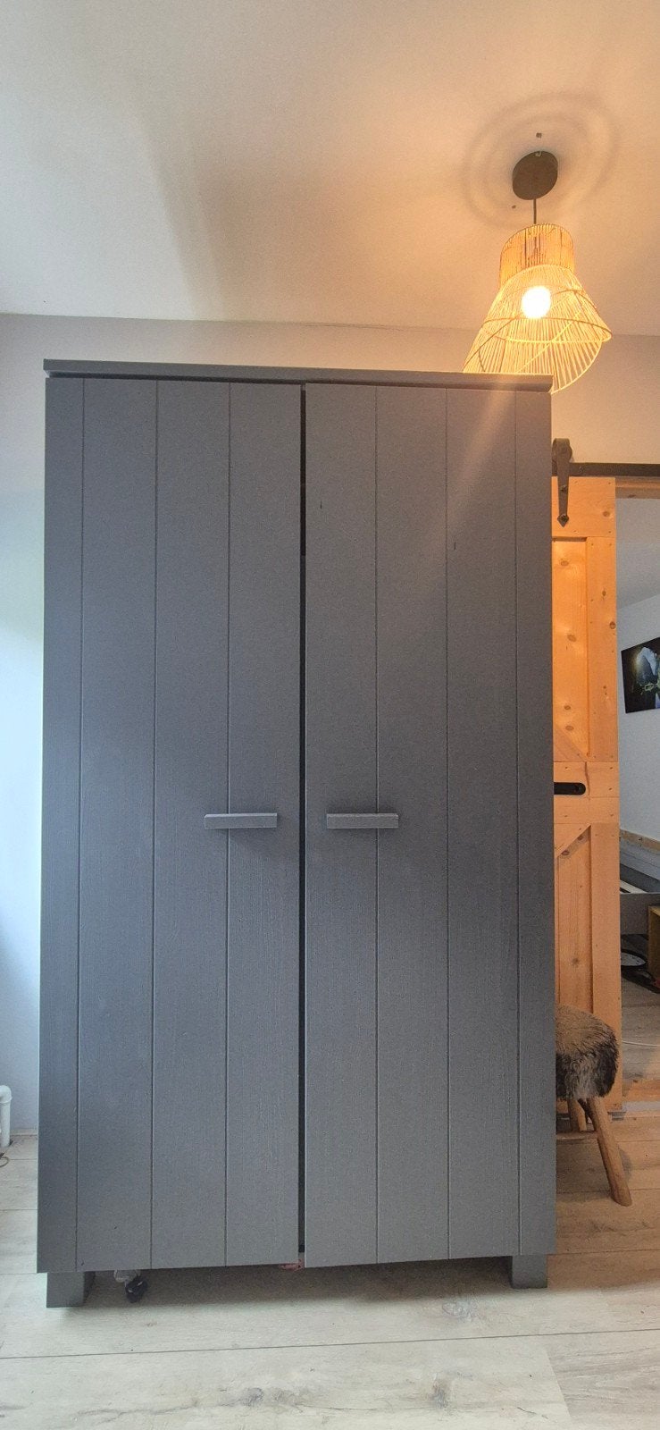 woood kledingkast, Ophalen, Gebruikt, 100 tot 150 cm, 200 cm of meer