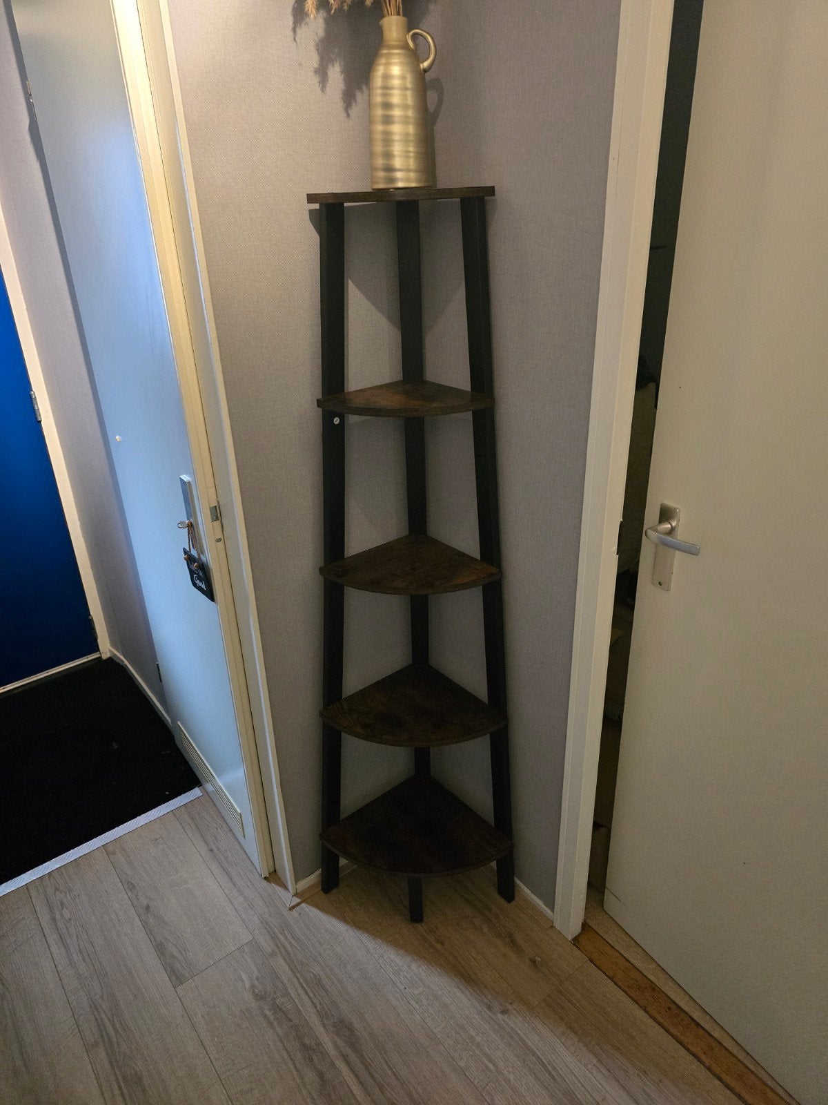 Hoekplank / Hoekkast - Houten Wandrek, Ophalen, Zo goed als nieuw