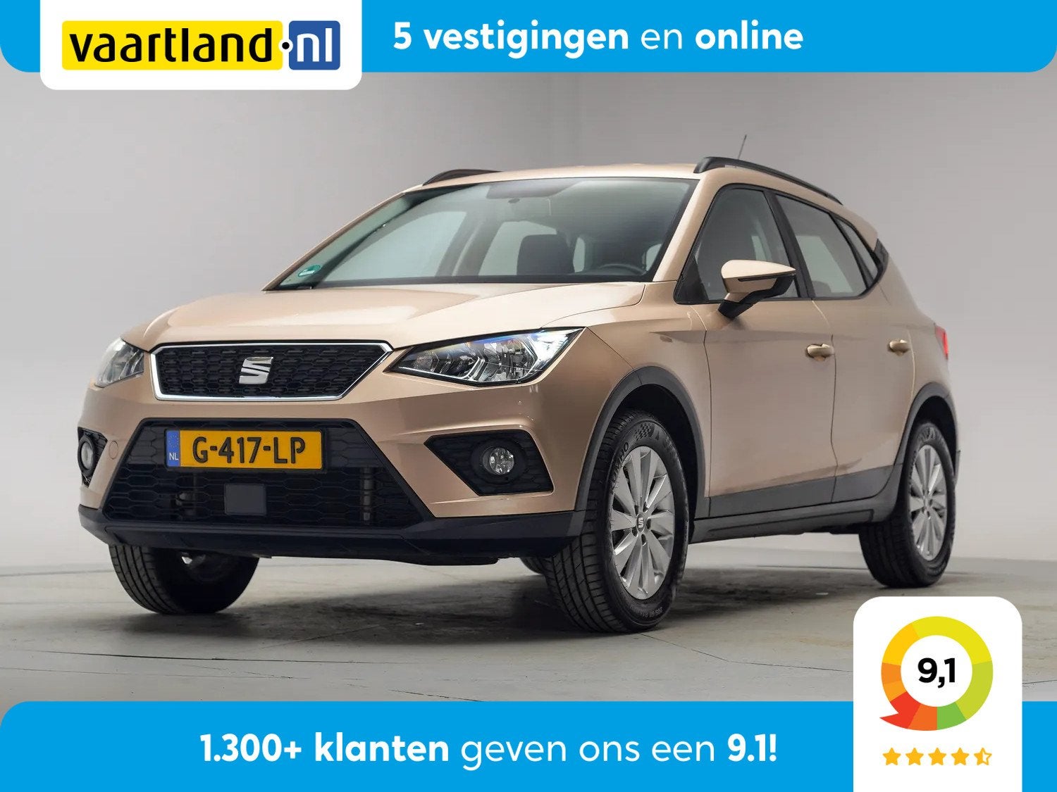 SEAT Arona 1.0 TSI Style Aut. [ Android Auto Cruise PDC Airc, Auto's, Automaat, Gebruikt, Arona, 116 pk