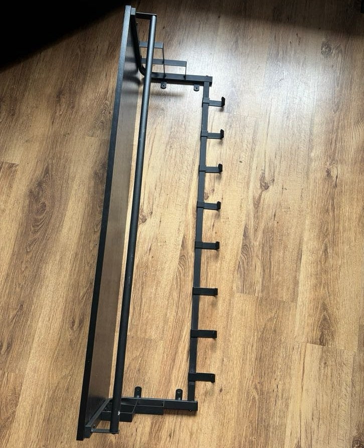 Wandkapstok met hoedenplank en 8 haken - 110x30x27 cm, Huis en Inrichting, Woonaccessoires | Kapstokken, Nieuw, Minder dan 100 cm