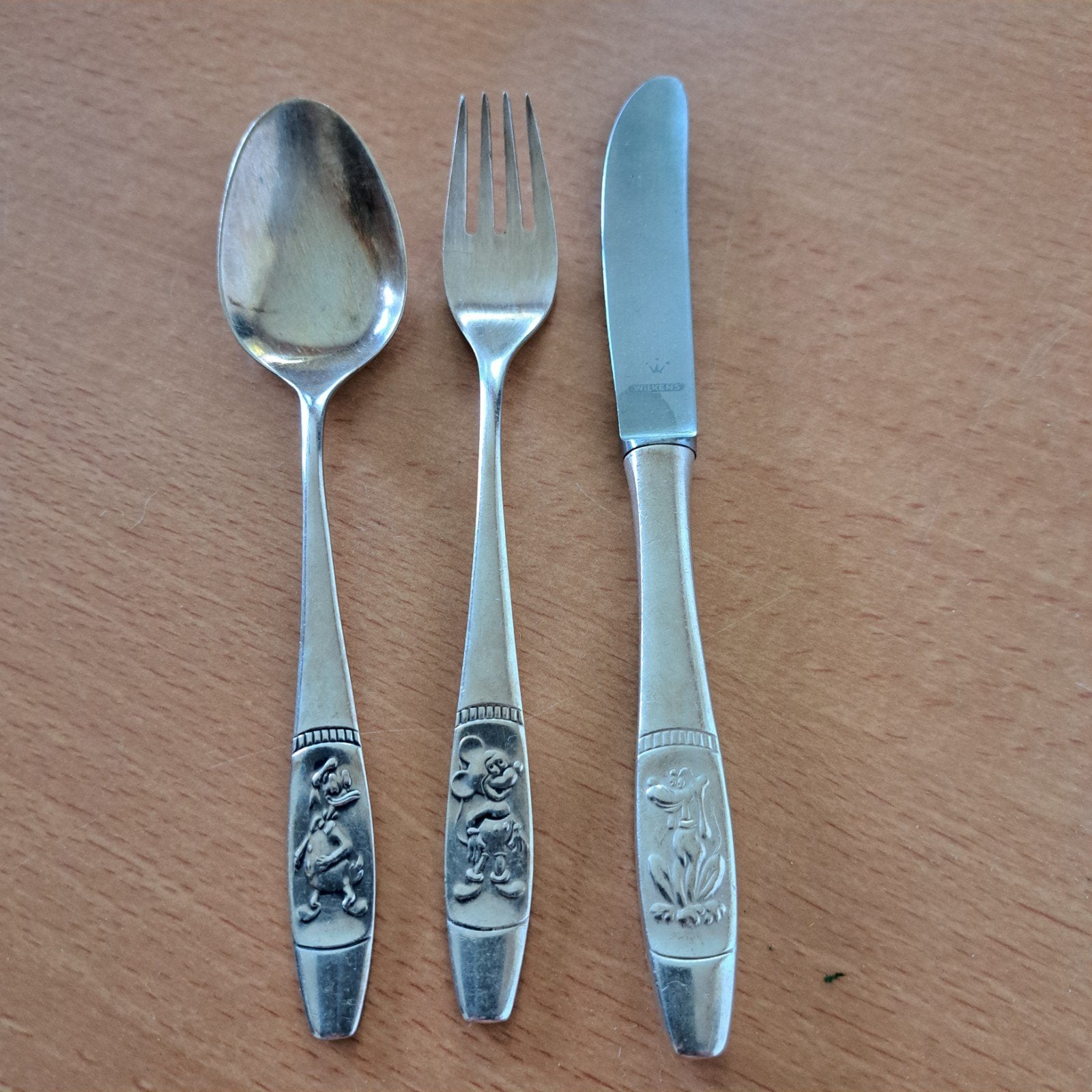 Vintage Kinderbestek met Disney Figuren, Ophalen of Verzenden