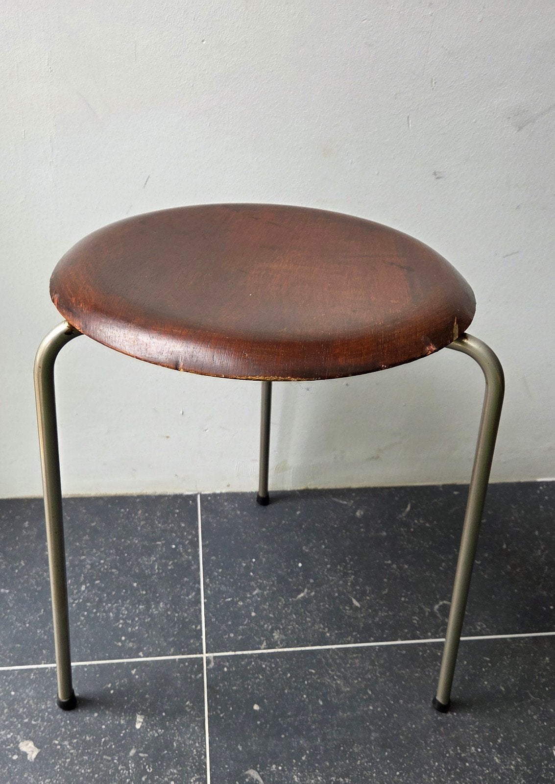 Arne Jacobsen eerste serie Dot chair teak gemerkt, Ophalen of Verzenden