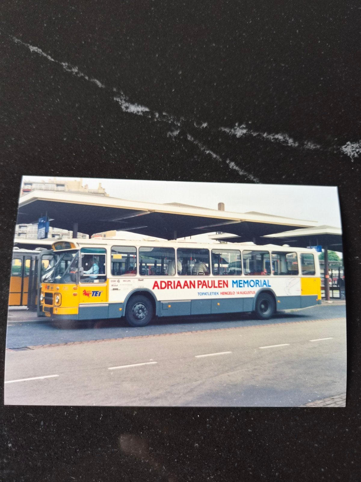 Foto 10x15 bus TET 73, Ophalen of Verzenden, Bus of Metro, Kaart of Prent